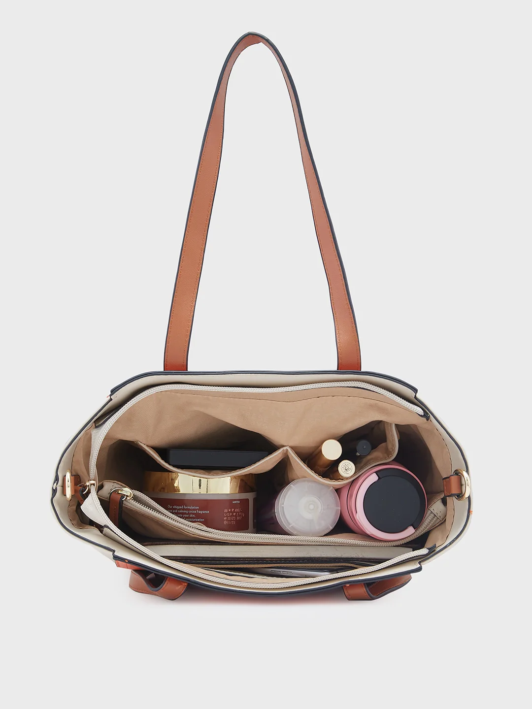 Caprese Eva Medium Orange Satchel Bag - Image 5