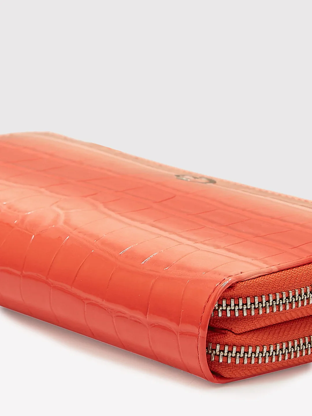 Caprese Eva Sling Large Coral Zip Around Wallet - Image 6