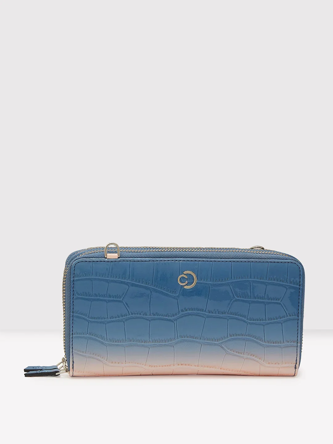 Caprese Eva Sling Large Navy Zip Around Wallet - Image 4