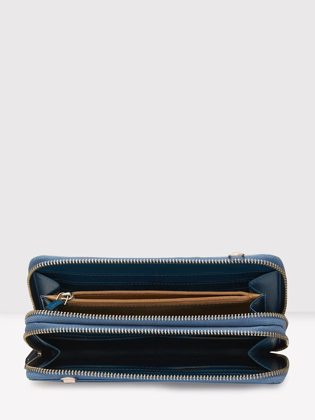 Caprese Eva Sling Large Navy Zip Around Wallet - Image 9