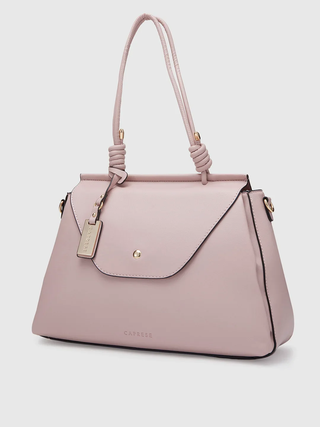 Caprese Evalina Large Dull Pink Satchel Bag - Image 4