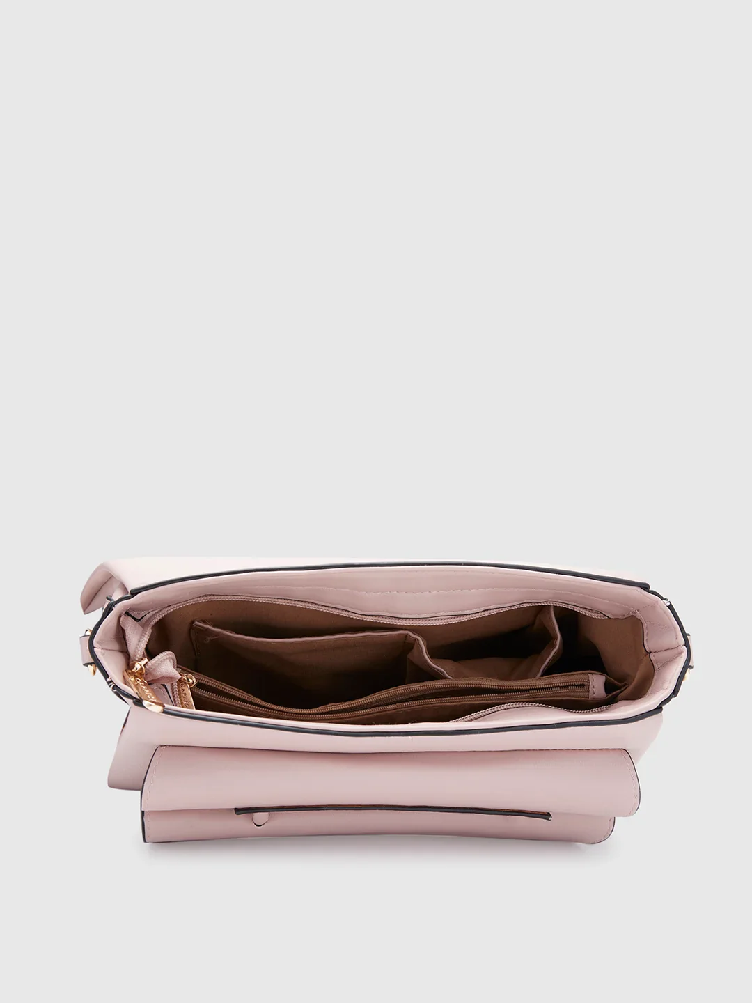 Caprese Evalina Large Dull Pink Satchel Bag - Image 9