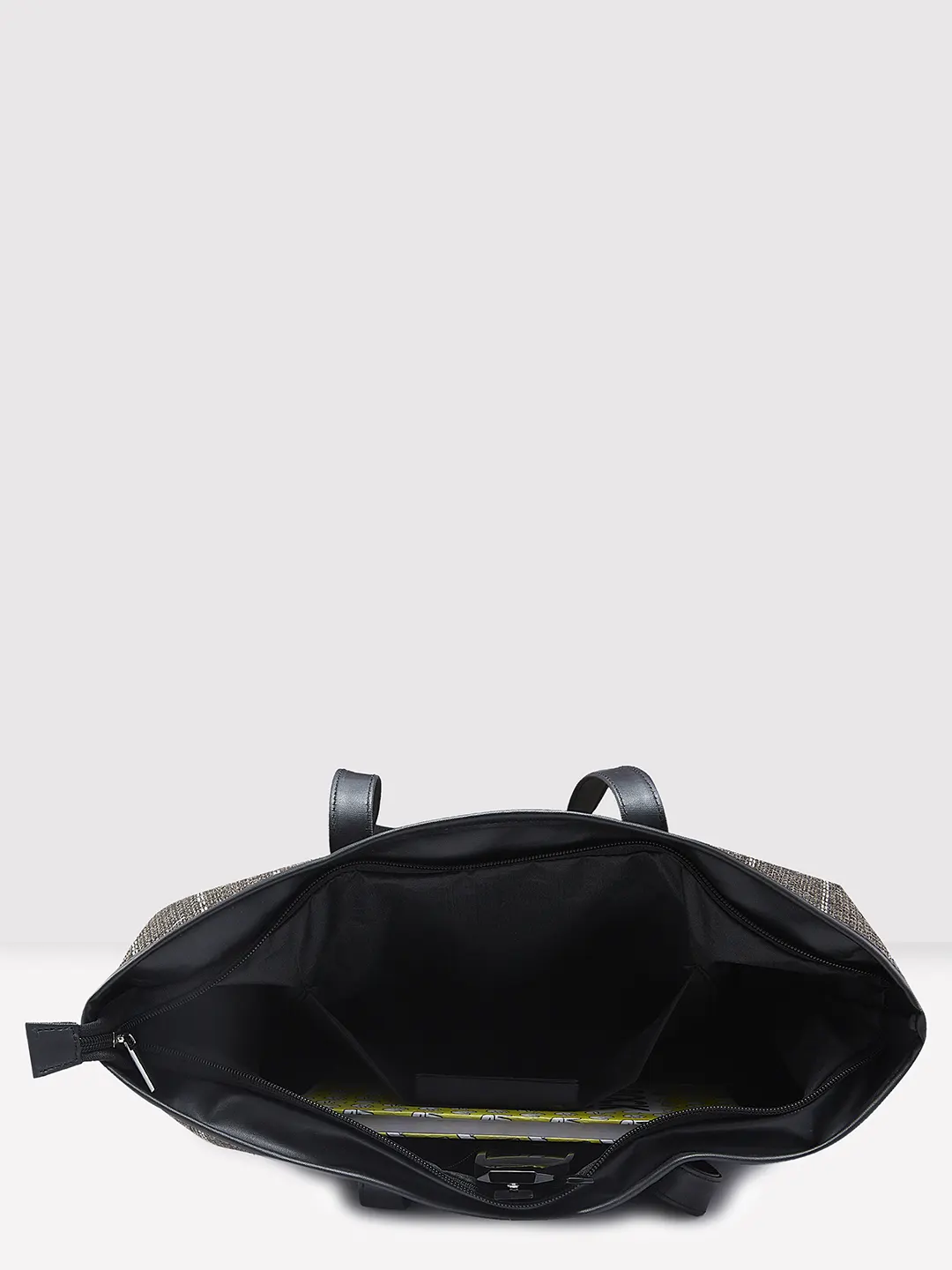 Caprese Evana Medium Striped Brown Tote Bag - Image 7