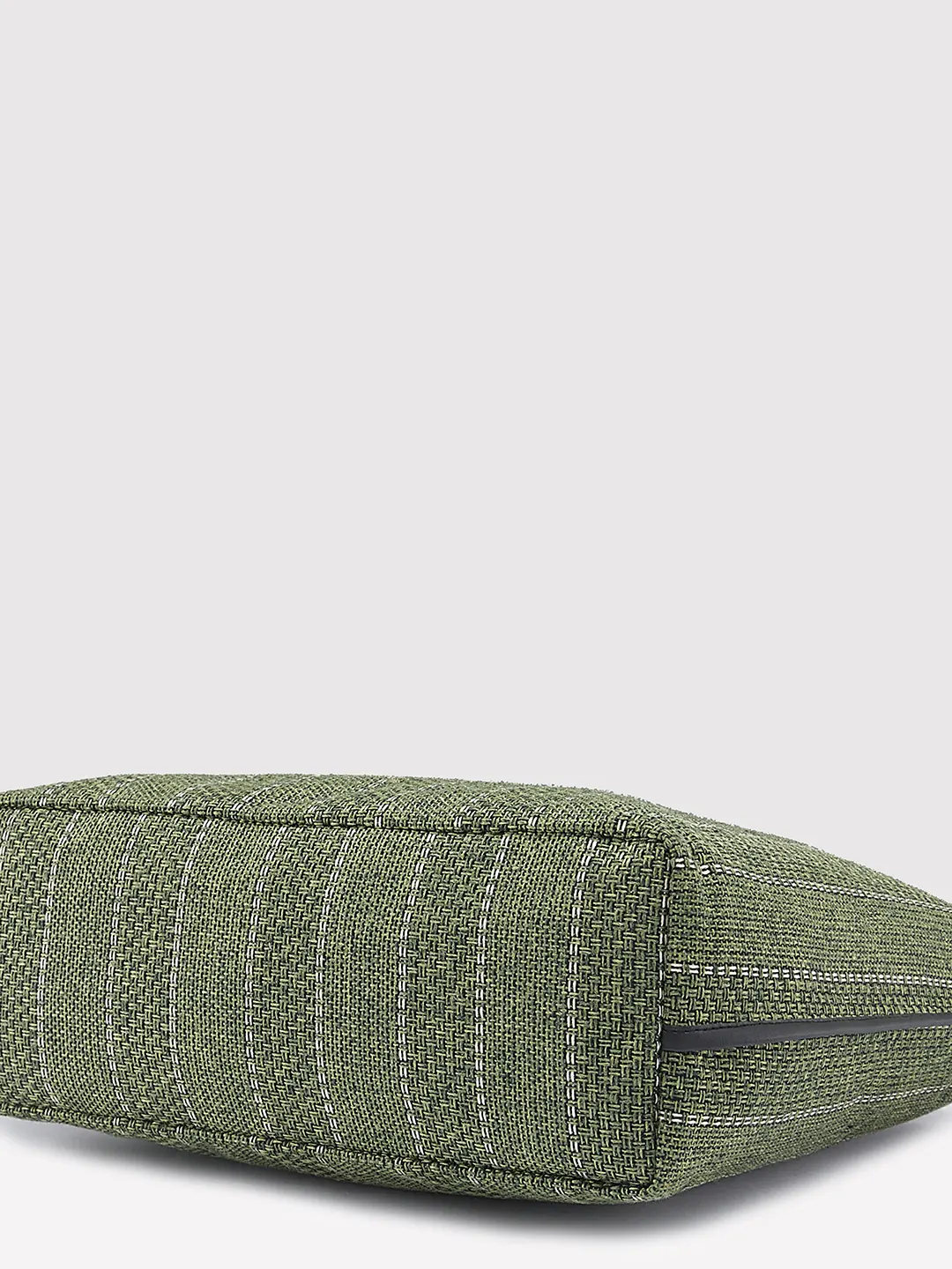 Caprese Evana Medium Striped Green Tote Bag - Image 5