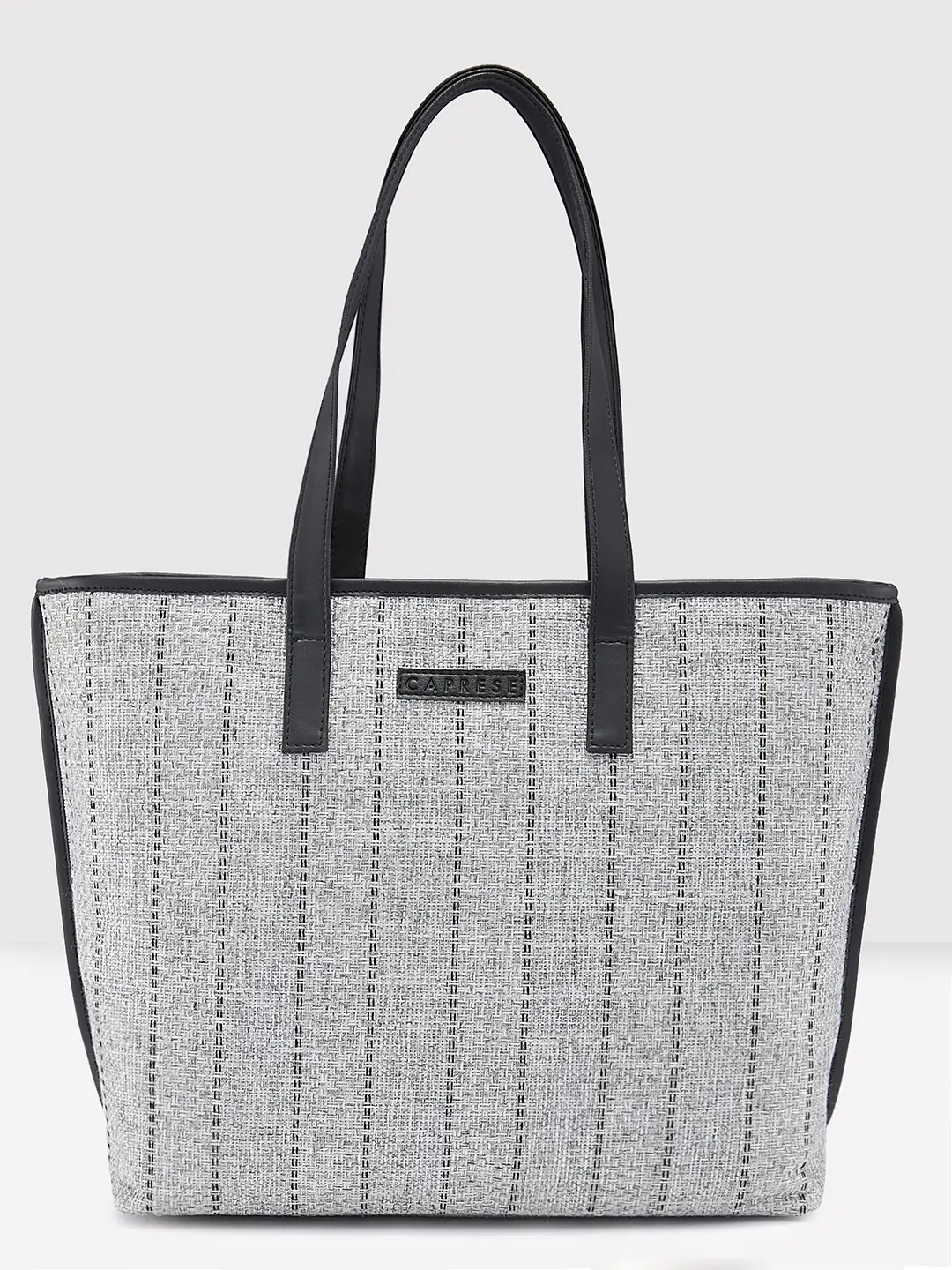 Caprese Evana Medium Silver Tote Bag