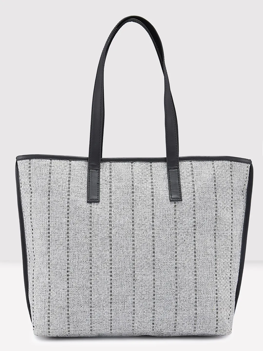 Caprese Evana Medium Silver Tote Bag - Image 3