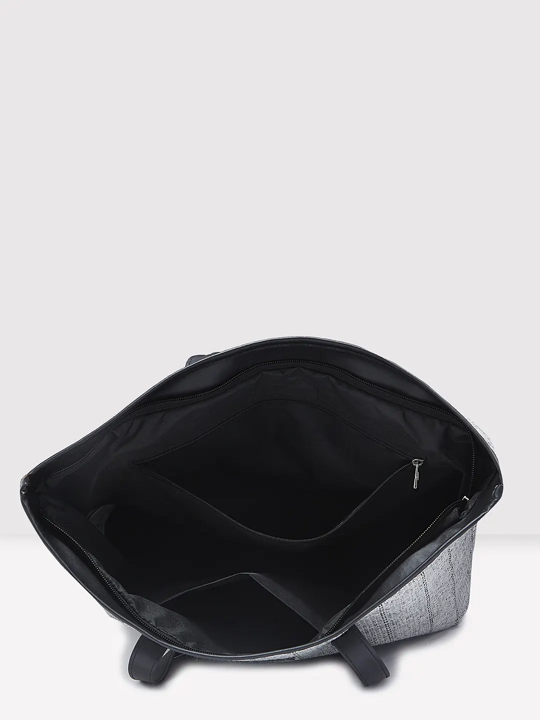 Caprese Evana Medium Silver Tote Bag - Image 8