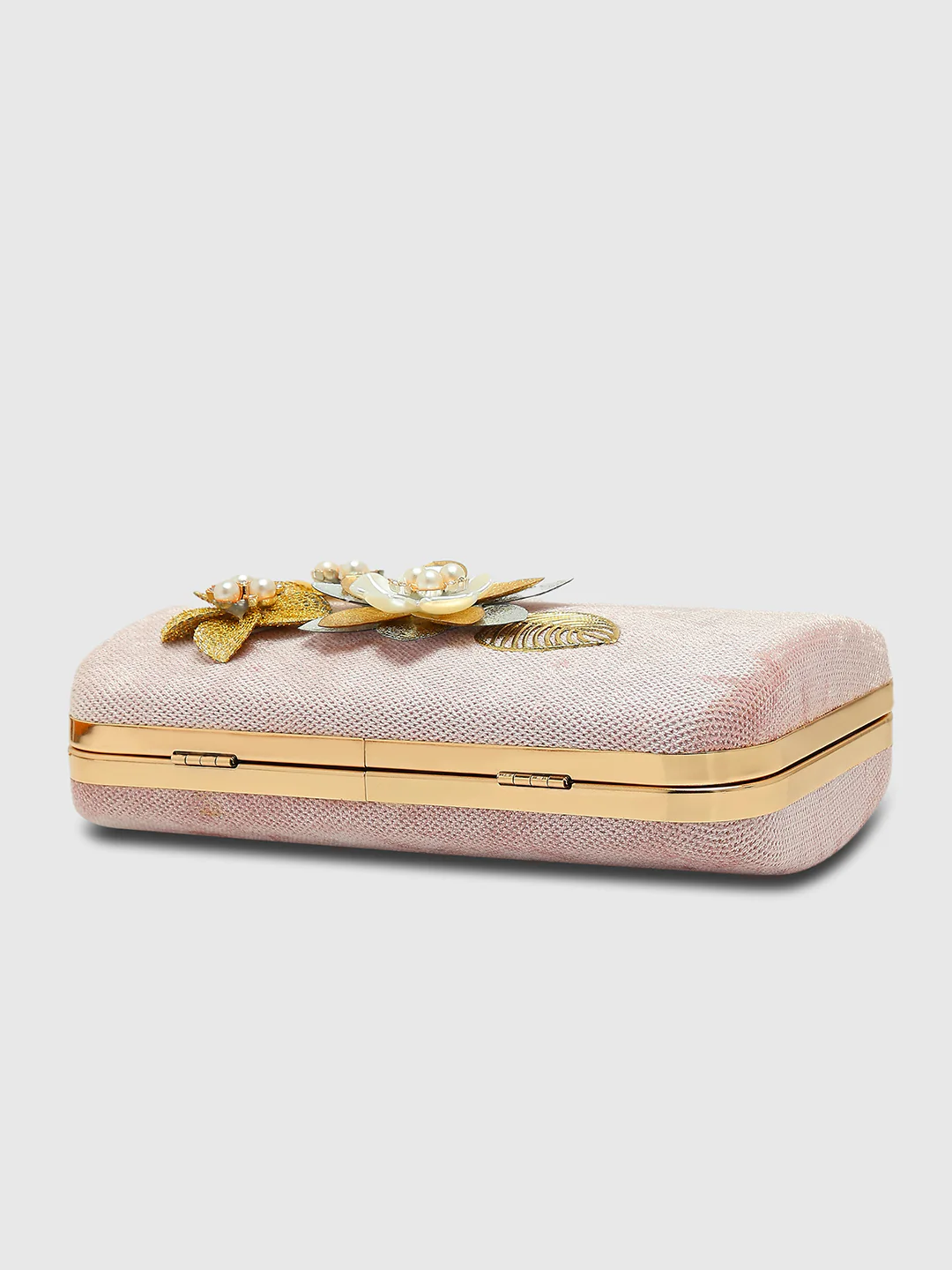 Caprese Evelyn Medium Blush Printed Clutch Bag - Image 11
