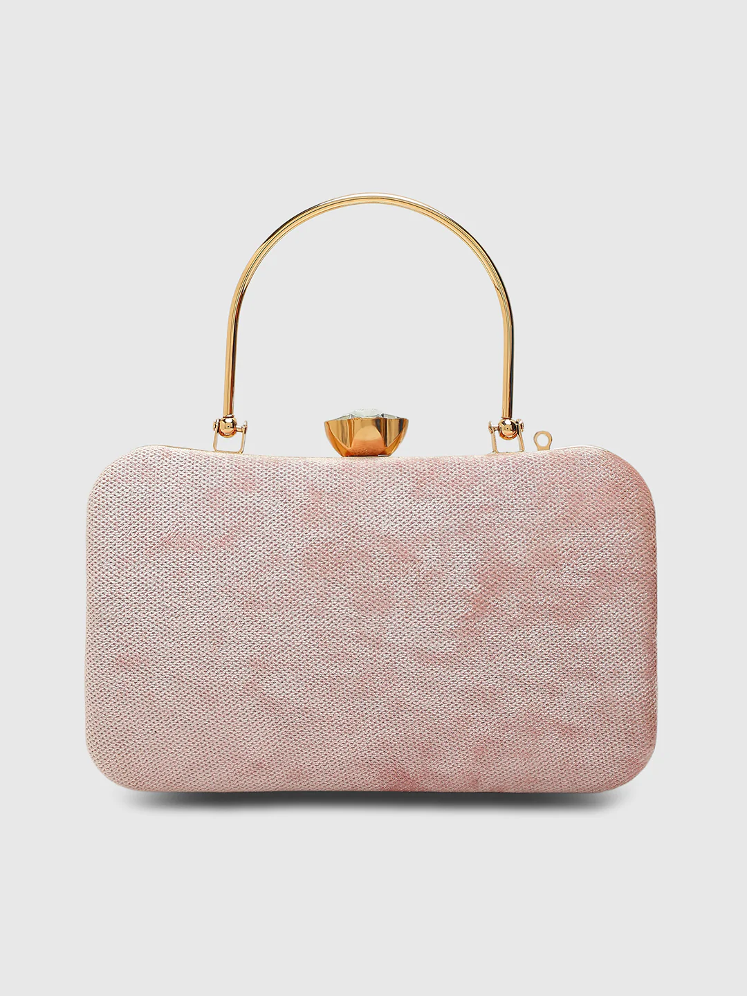 Caprese Evelyn Medium Blush Printed Clutch Bag - Image 5