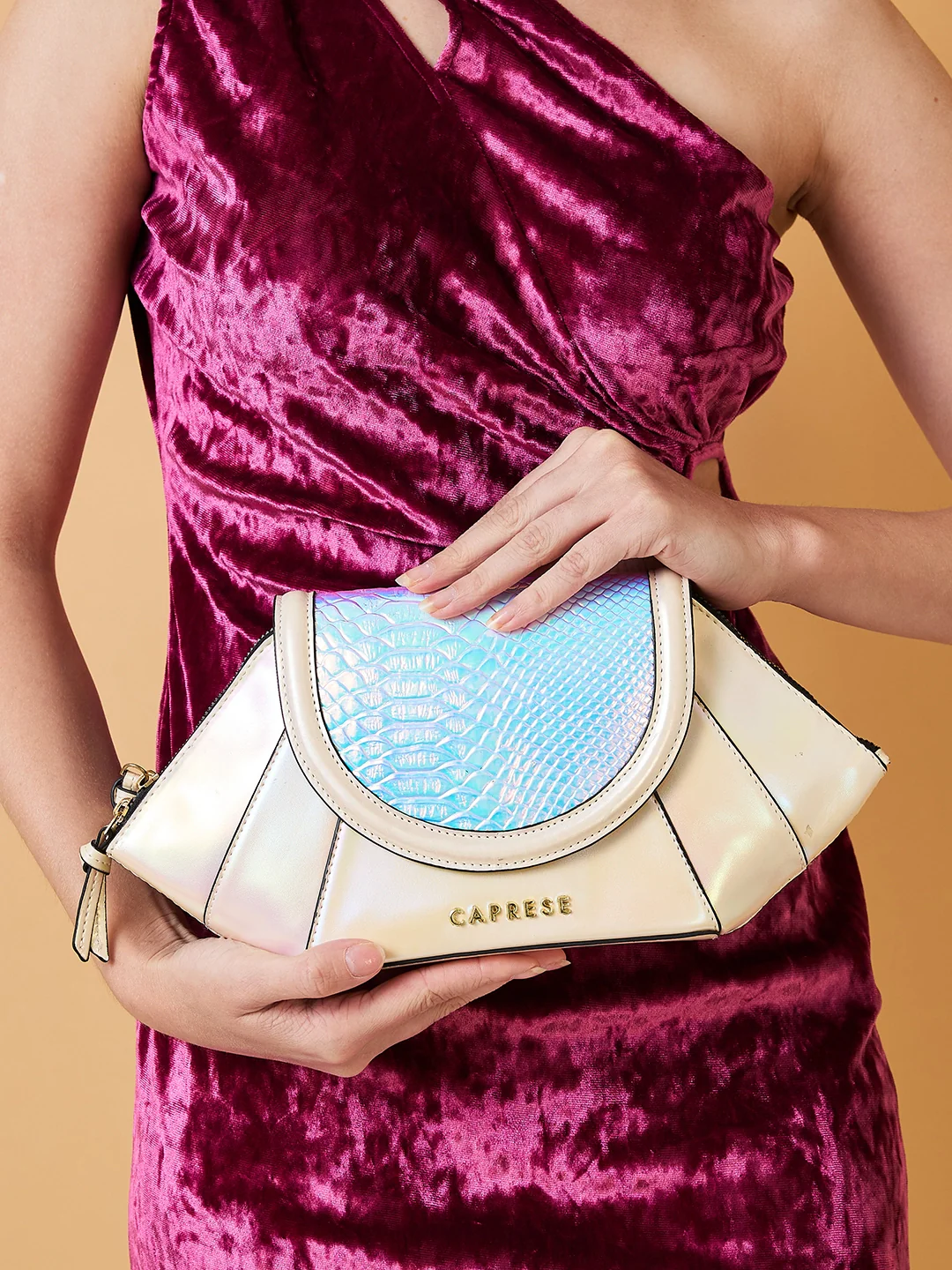 Caprese Evening Affair Medium White Crossbody Bag - Image 10