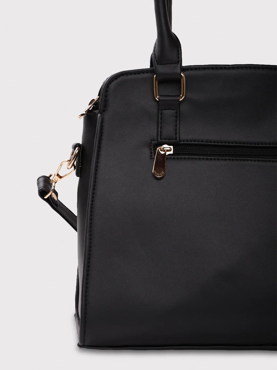 Caprese Felisa Medium Black Satchel Bag - Image 6