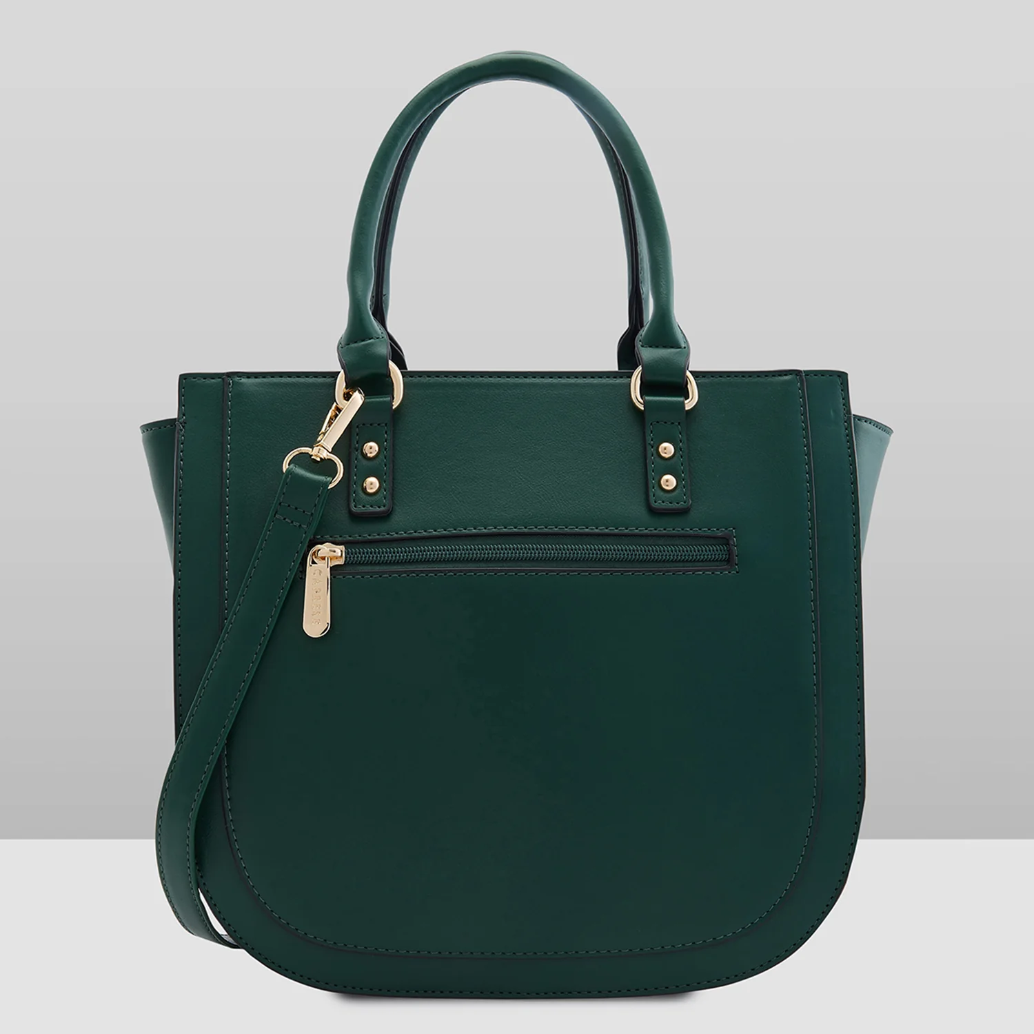 Caprese Felix Medium Green Satchel Bag - Image 4