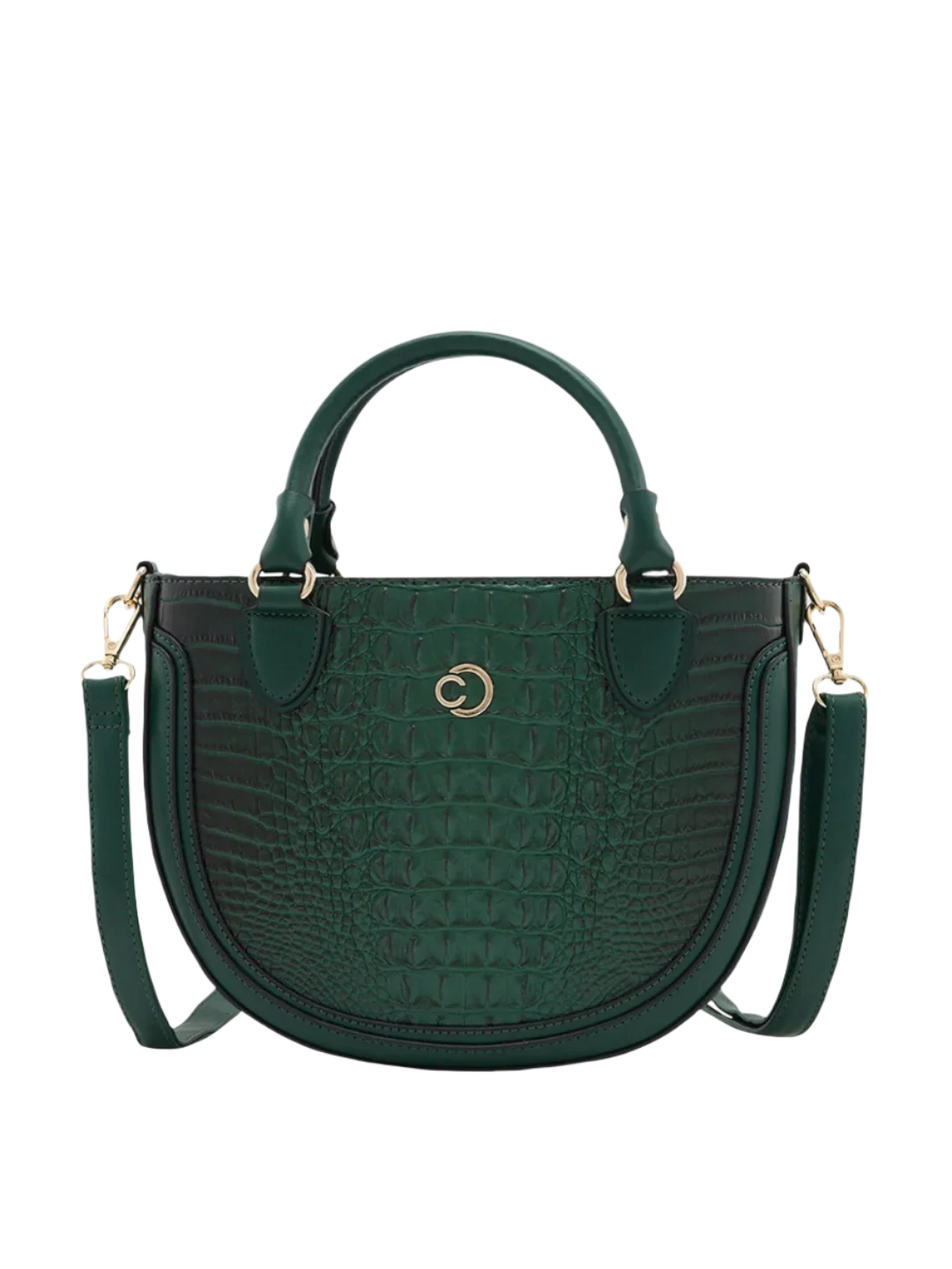 Caprese Felix Small Green Satchel Bag