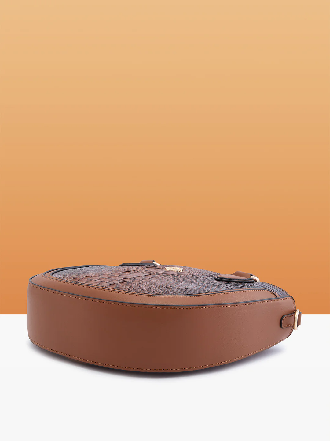 Caprese Felix Small Tan Satchel Bag - Image 8
