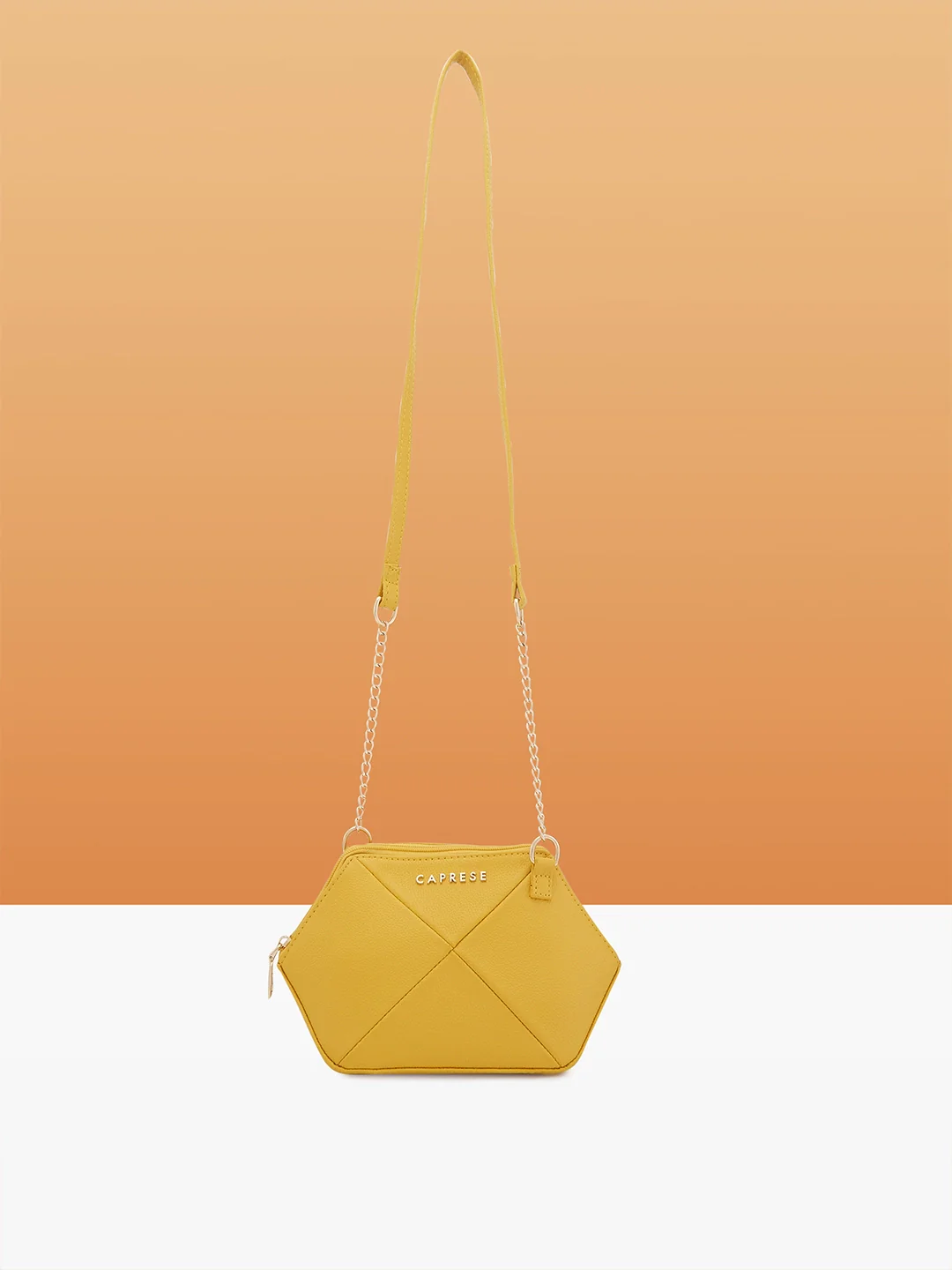 Caprese Femi Small Yellow Sling Bag