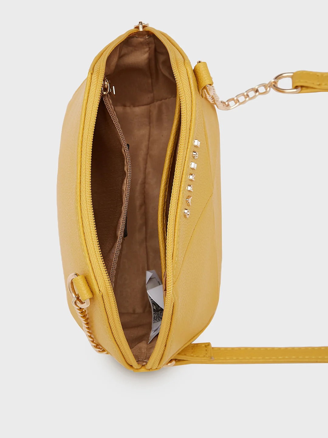 Caprese Femi Small Yellow Sling Bag - Image 6