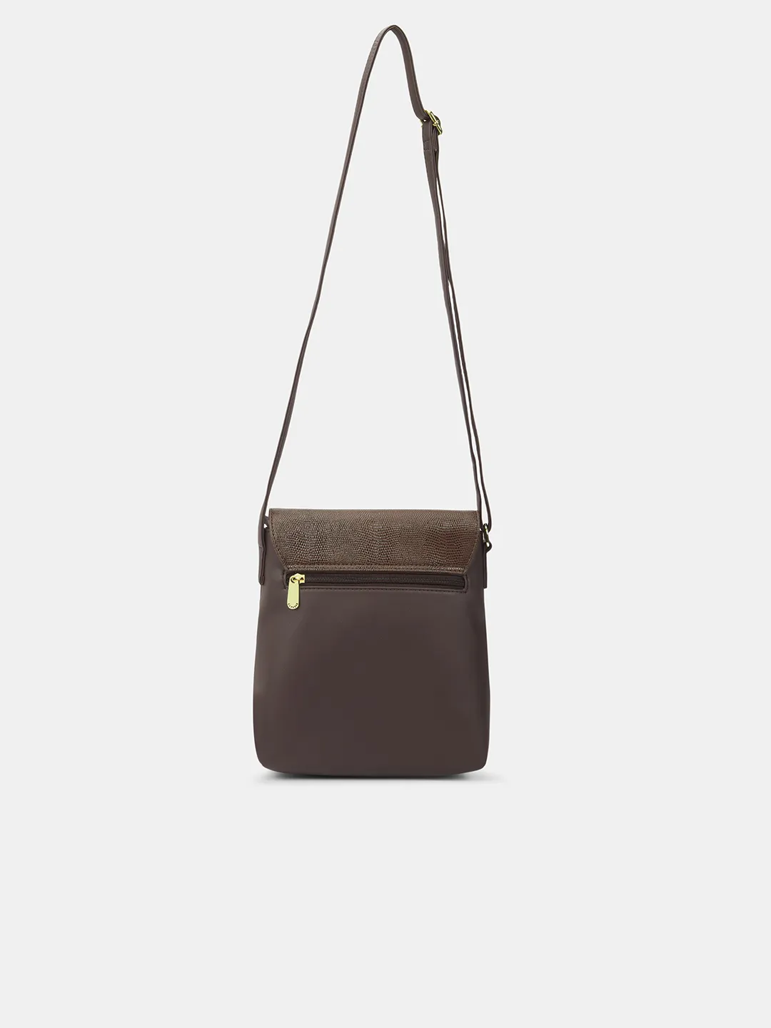 Caprese Fergi Large Chocolate Brown Crossbody Bag - Image 5
