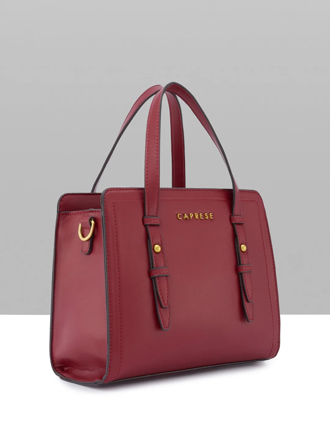Caprese Fiji Small Cherry Lacquer Satchel Bag - Image 9