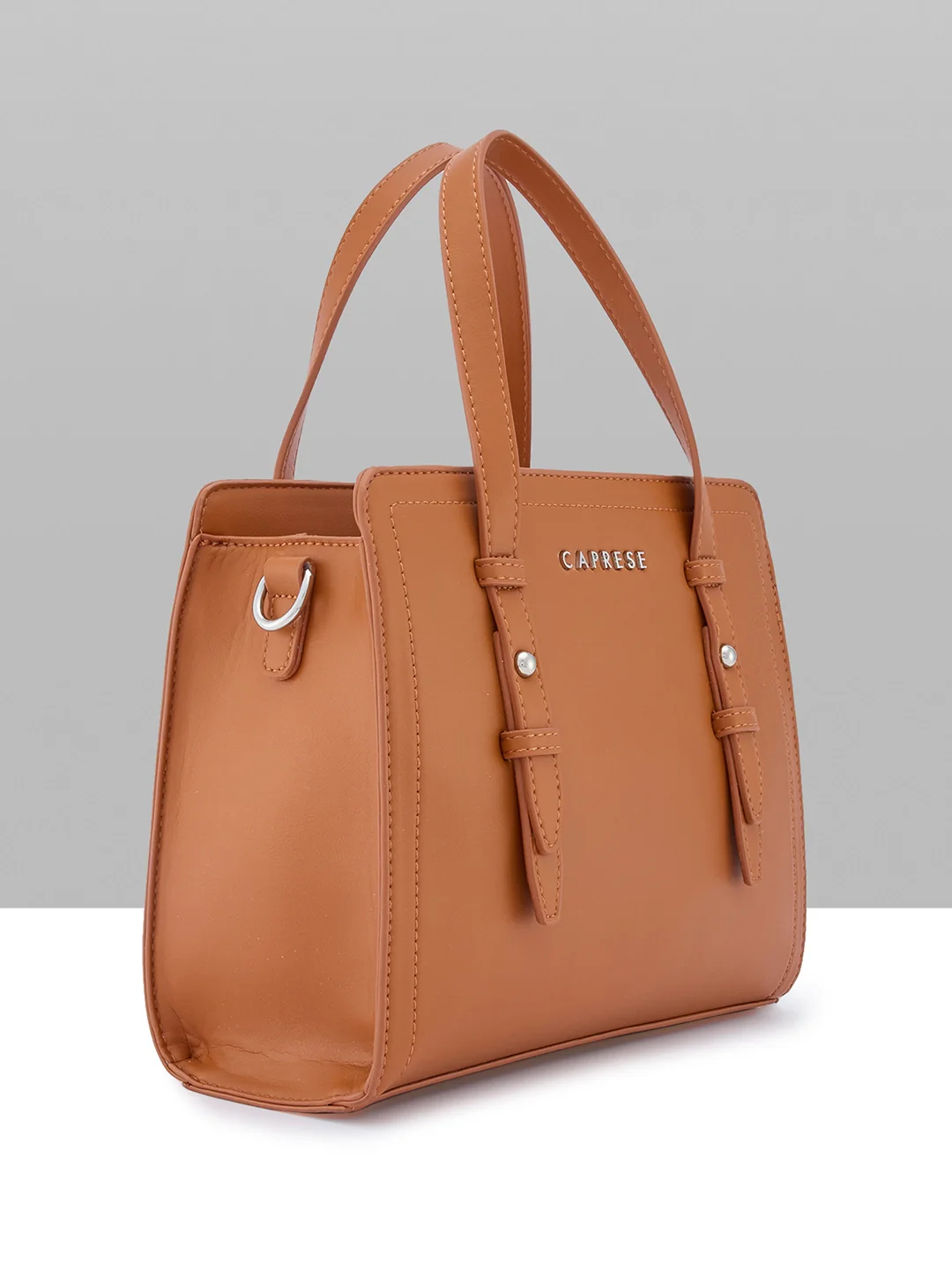 Caprese Fiji Small Tan Satchel Bag - Image 11