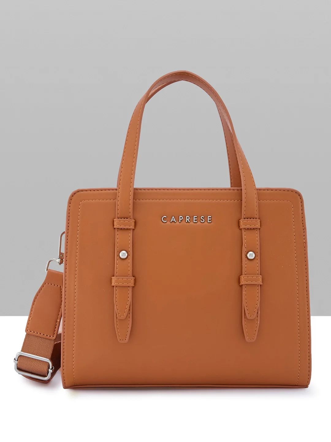 Caprese Fiji Small Tan Satchel Bag - Image 2