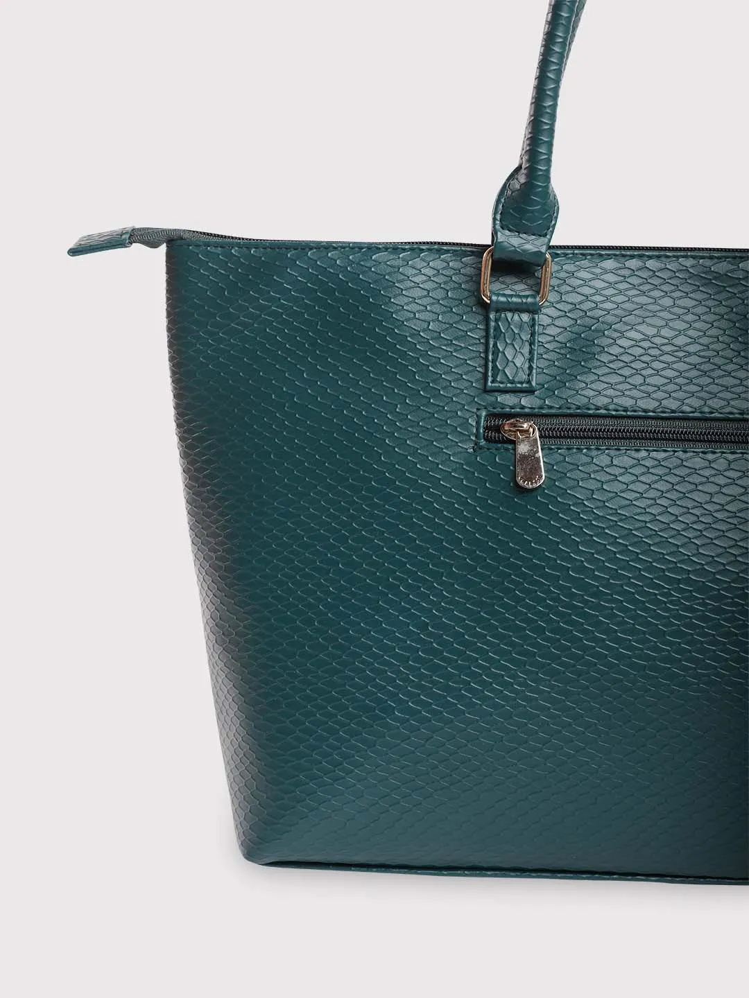 Caprese Fiona Tote Large Teal Laptop Bag - Image 10