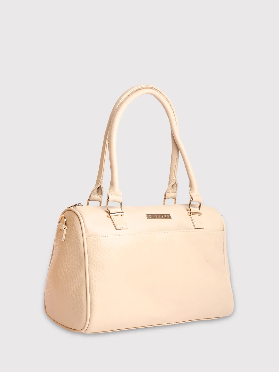 Caprese Fiona Medium Beige Satchel Bag - Image 4
