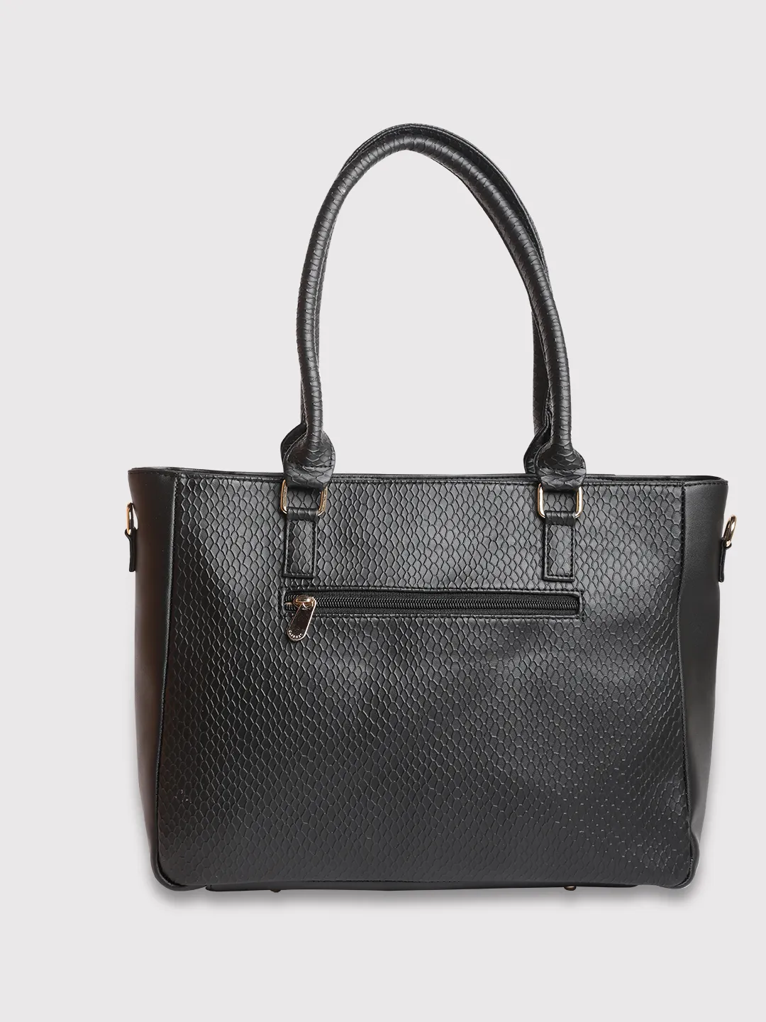Caprese Fiona Large Black Office Tote Bag - Image 5