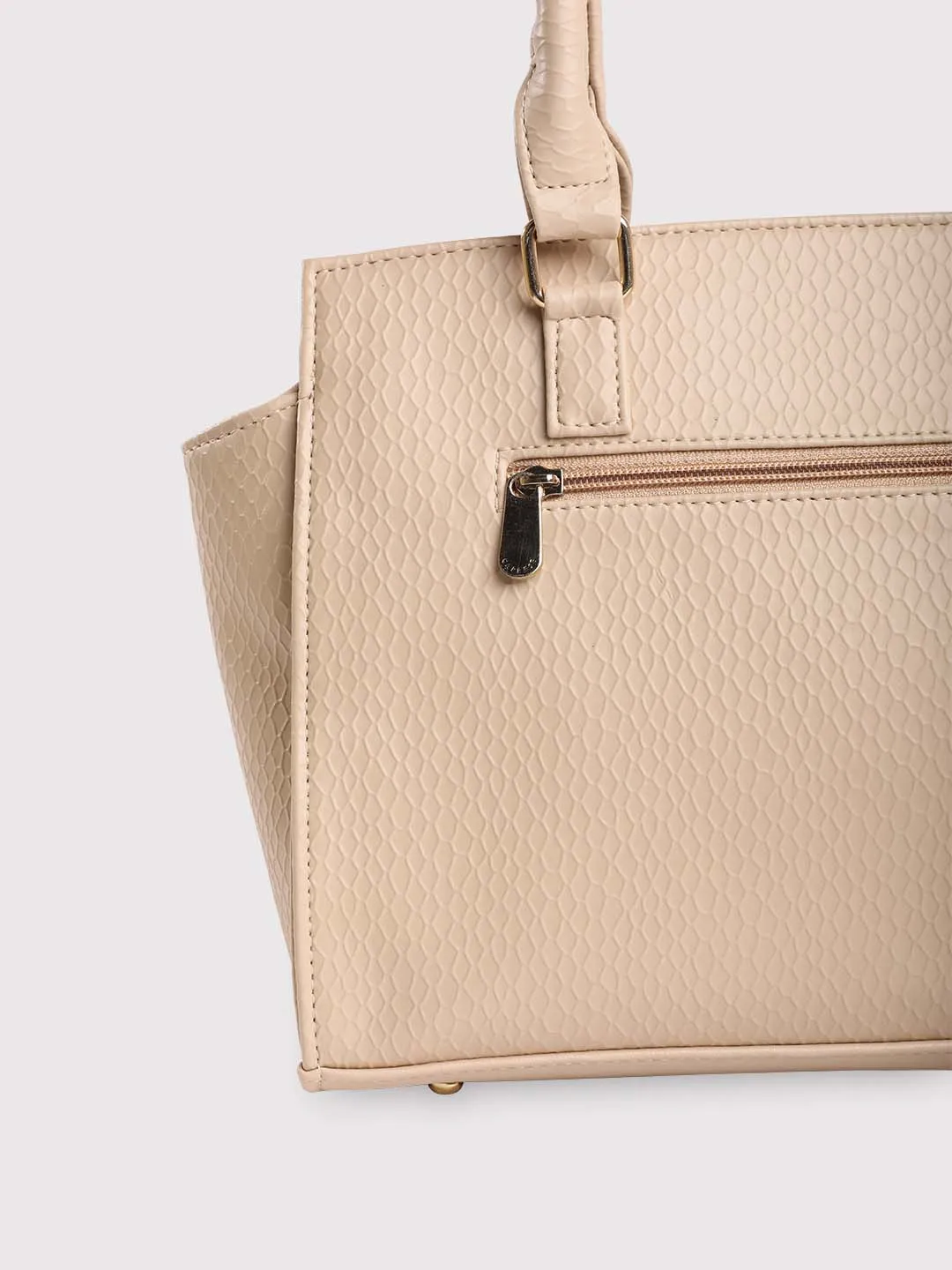 Caprese Fiona Medium Beige Office Tote Bag - Image 10