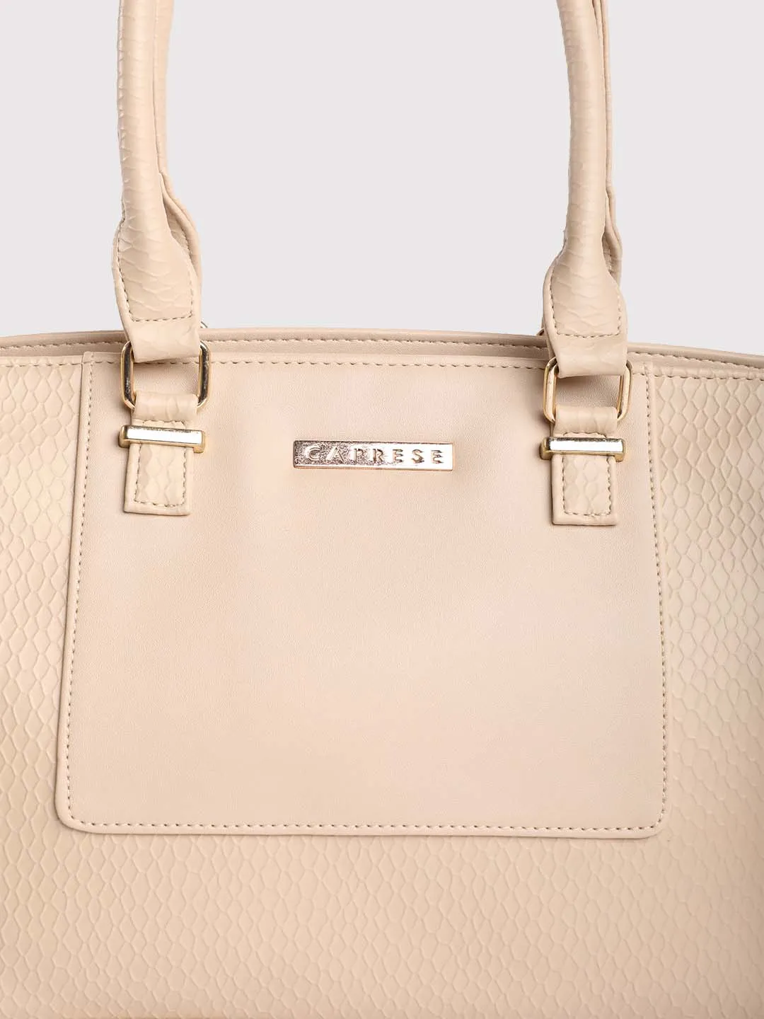 Caprese Fiona Medium Beige Office Tote Bag - Image 9