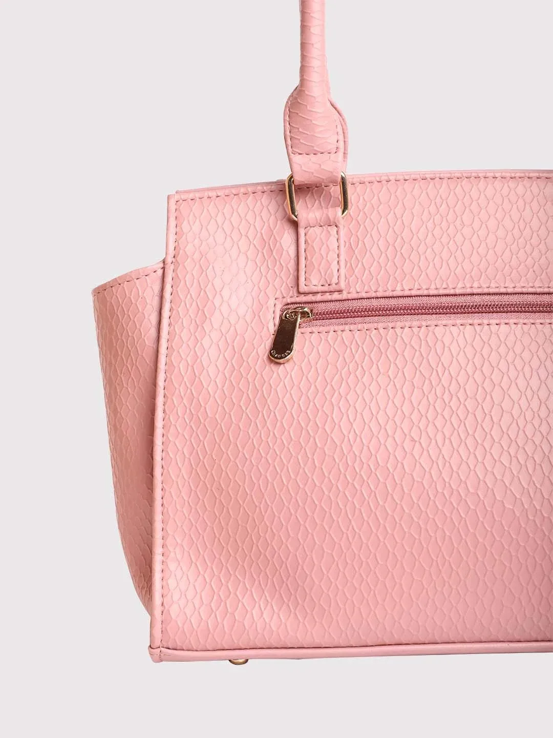 Caprese Fiona Medium Light Pink Office Tote Bag - Image 10