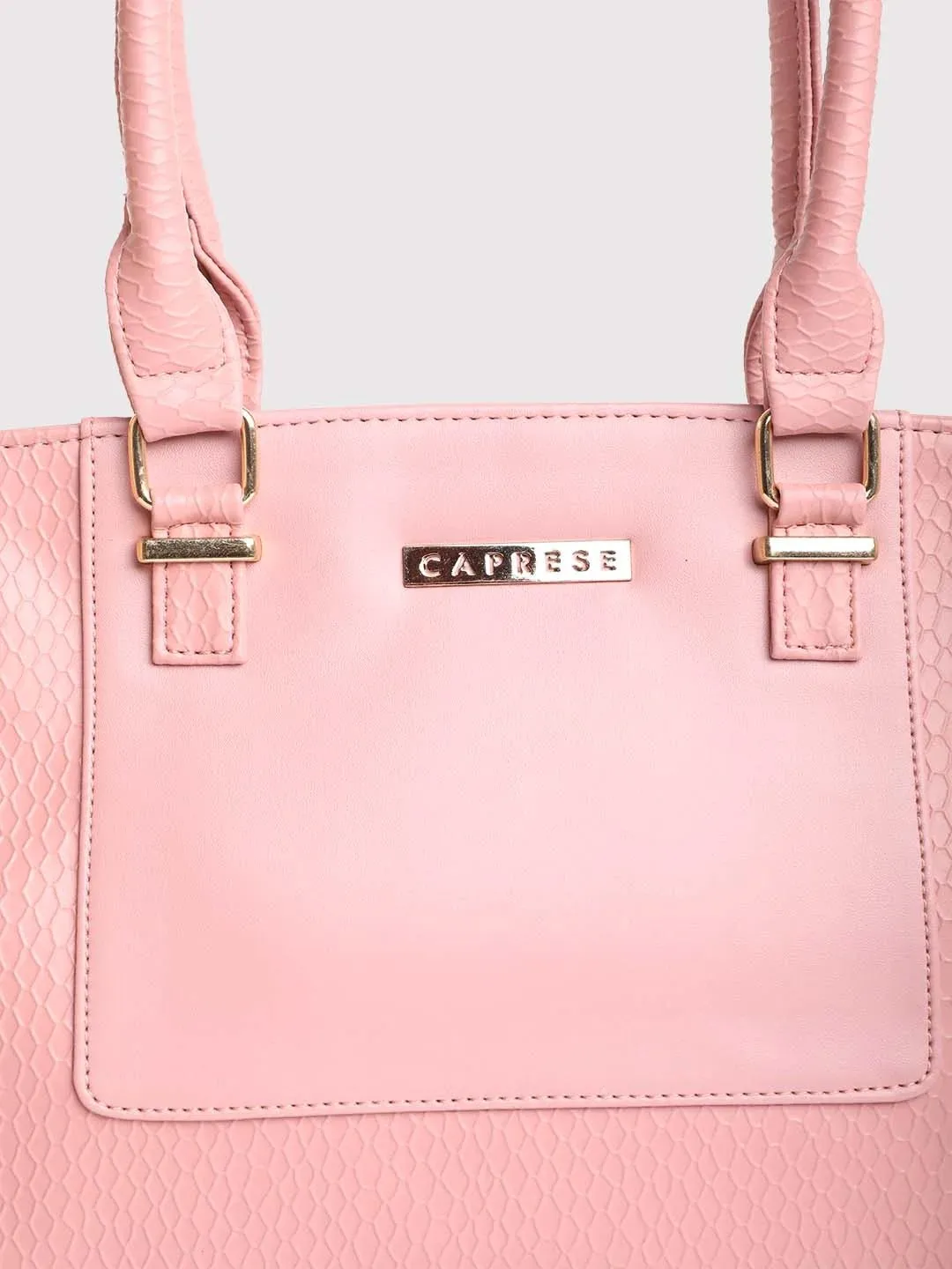 Caprese Fiona Medium Light Pink Office Tote Bag - Image 9