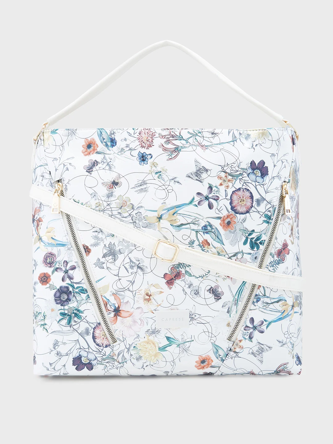 Caprese Fiorella Large Beige Hobo Bag
