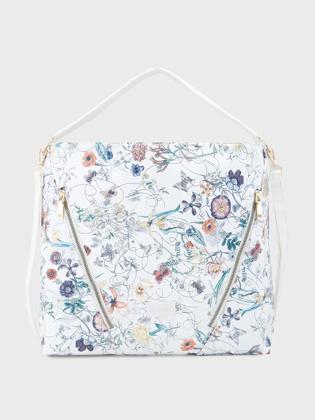 Caprese Fiorella Large Beige Hobo Bag - Image 4
