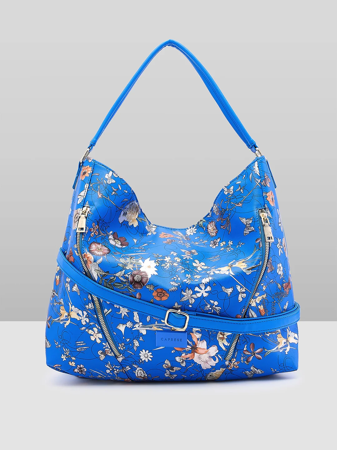 Caprese Fiorella Hobo Large Blue Shoulder Bag - Image 10