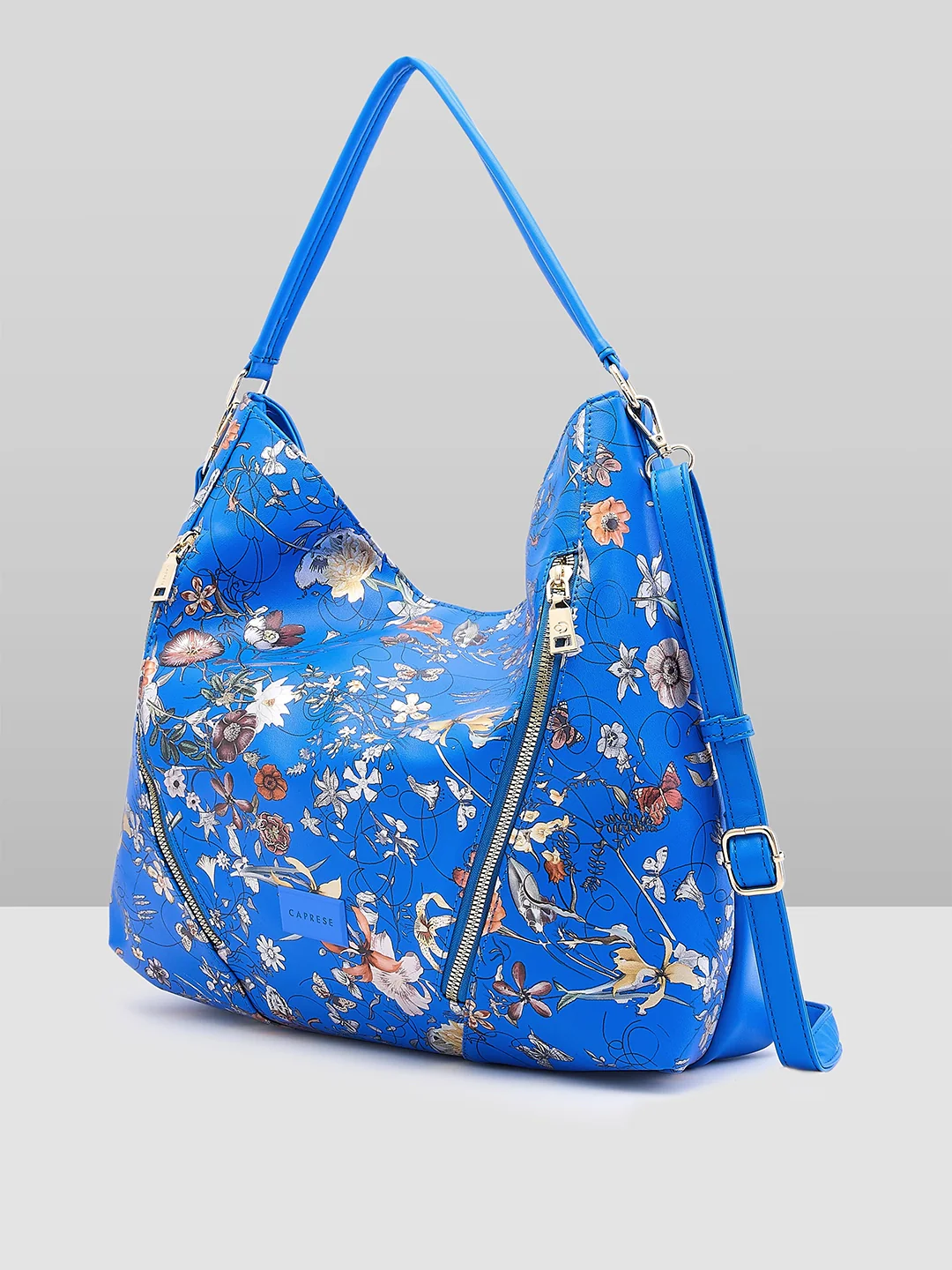 Caprese Fiorella Hobo Large Blue Shoulder Bag - Image 9
