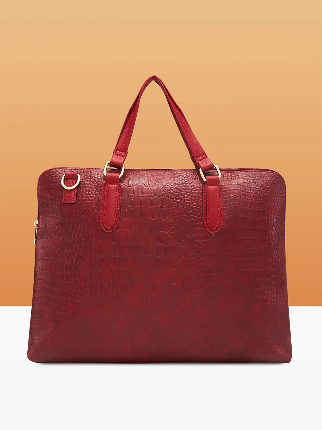 Caprese Flix Medium Maroon Laptop Bag