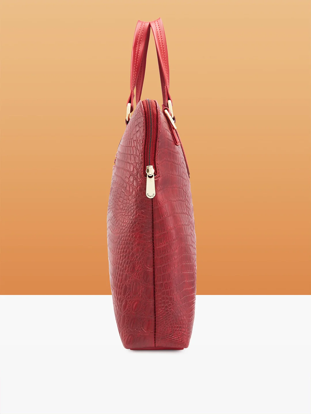 Caprese Flix Medium Maroon Laptop Bag - Image 10