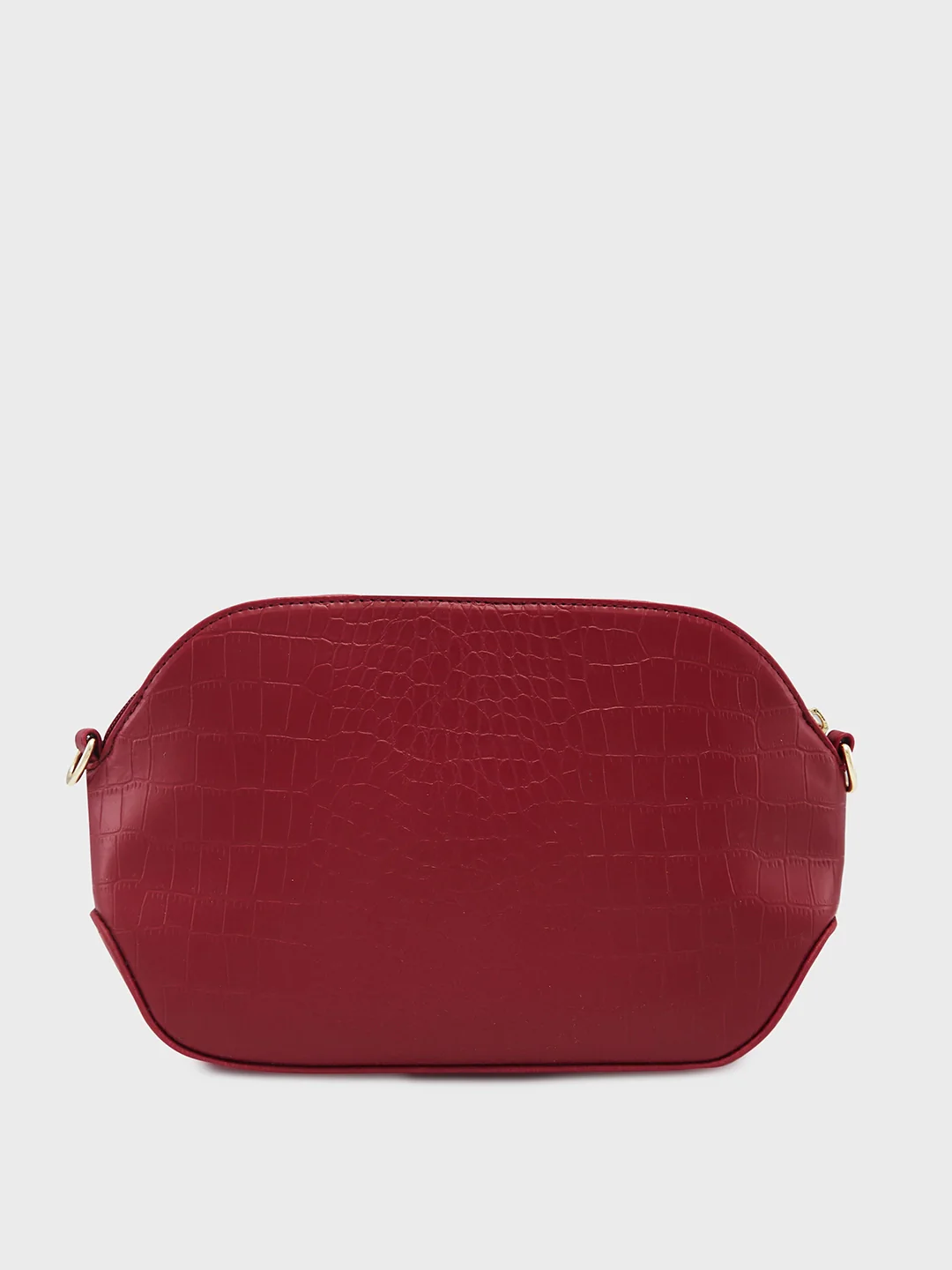Caprese Flix Small Maroon Sling Bag - Image 4