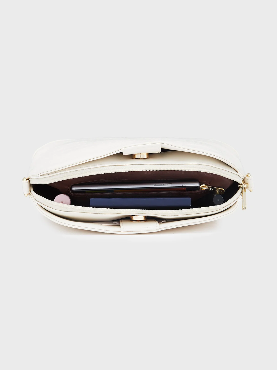 Caprese Flix Small Off White Sling Bag - Image 11