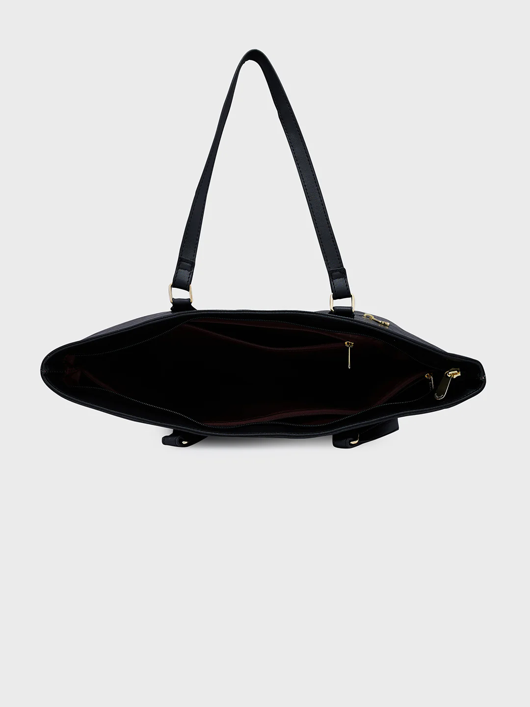 Caprese Flix Medium Black Tote Bag - Image 10