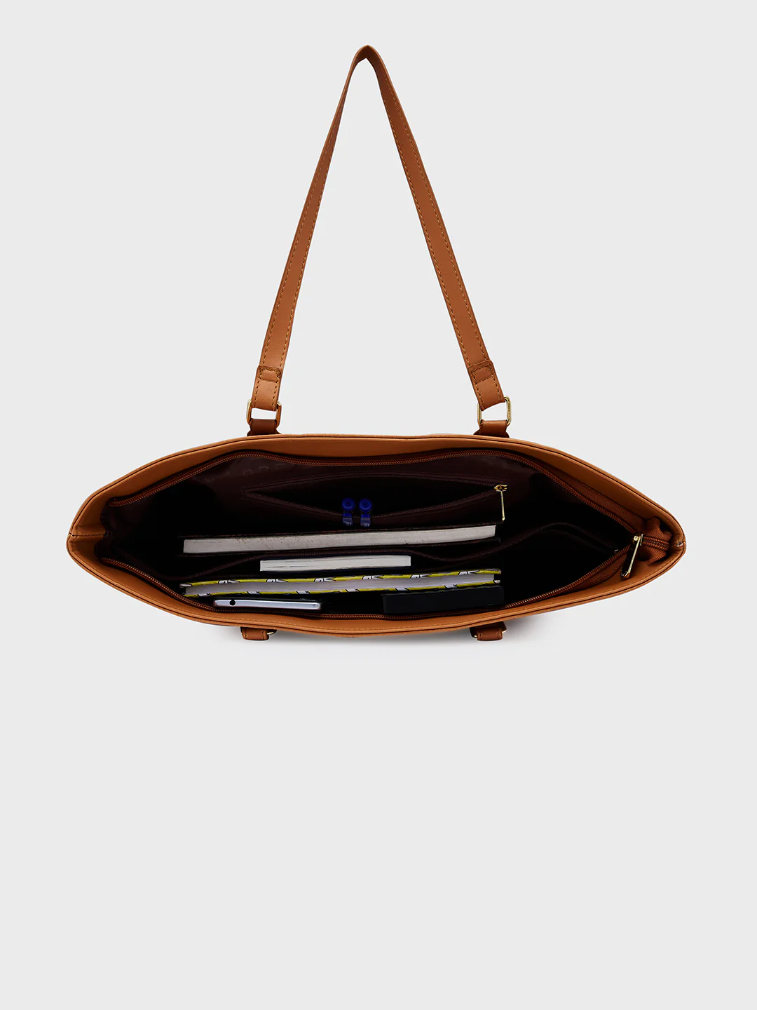 Caprese Flix Medium Tan Tote Bag - Image 9