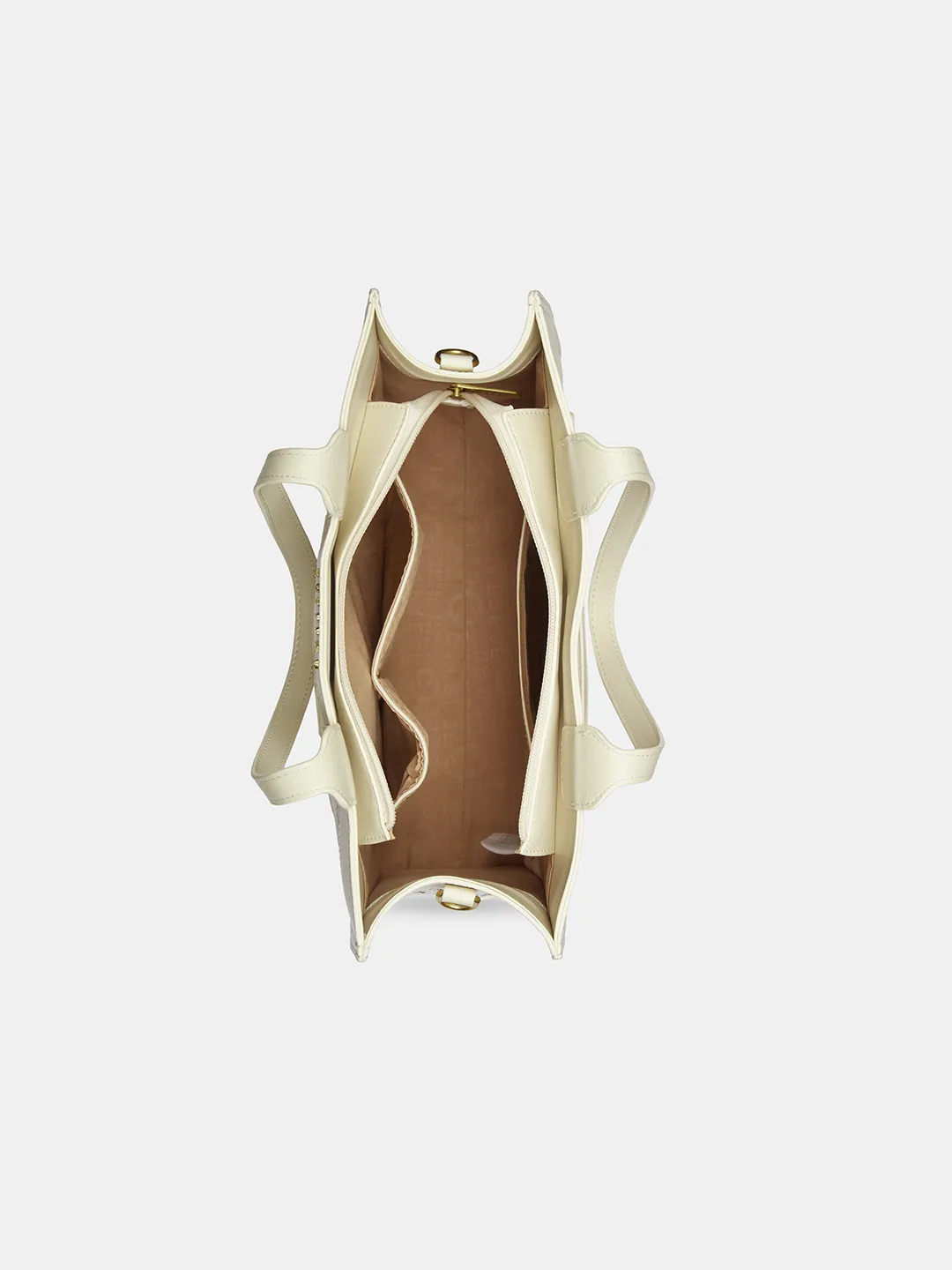 Caprese Florida Large Beige Tote Bag - Image 6