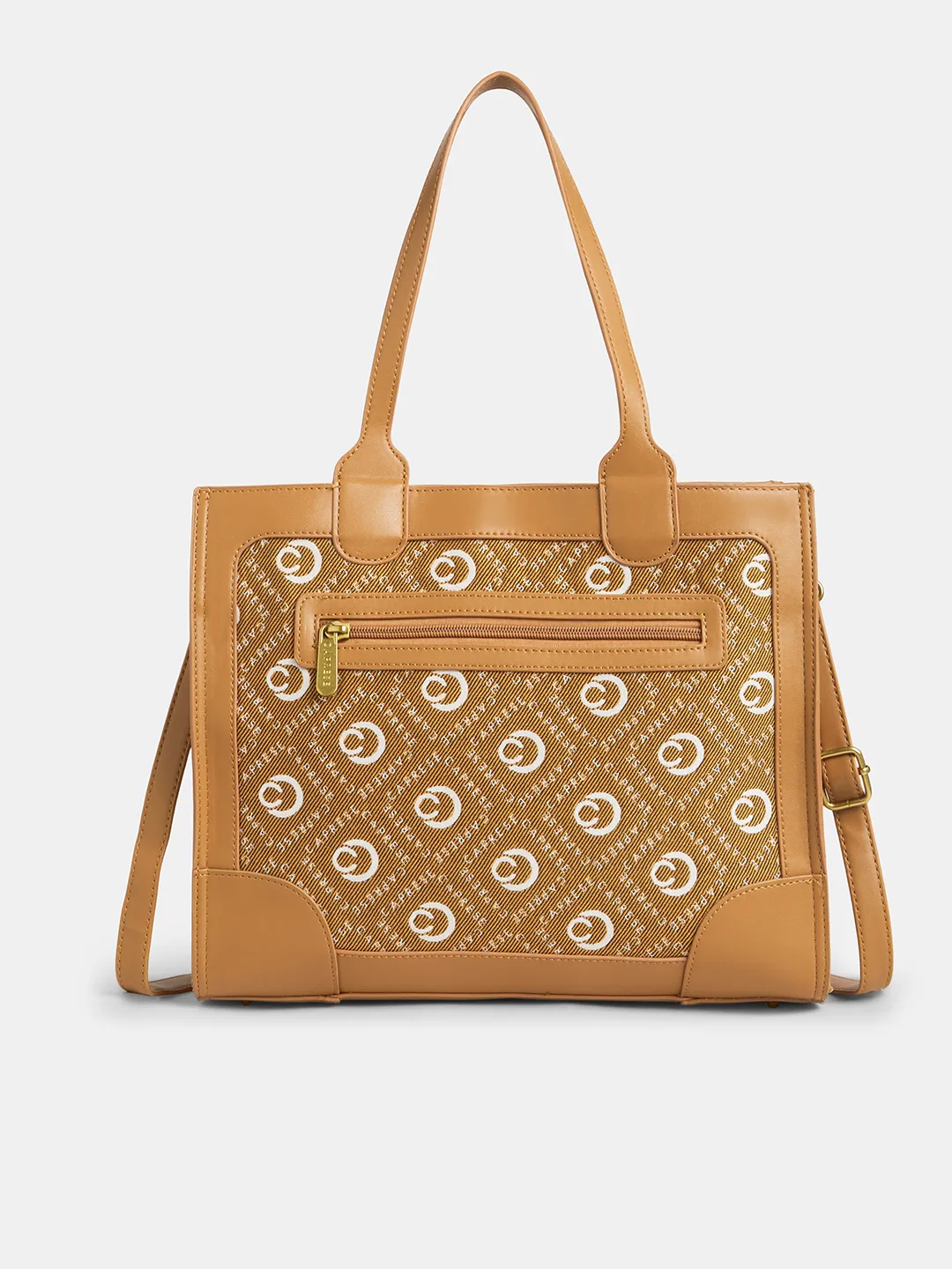 Caprese Florida Large Tan Tote Bag - Image 4