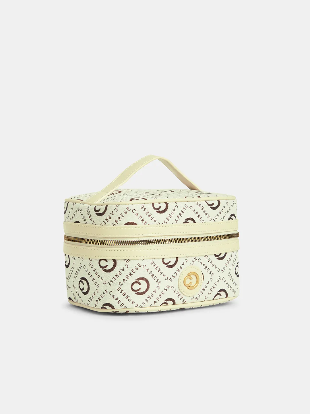 Caprese Florida Small Beige Vanity Bag - Image 3