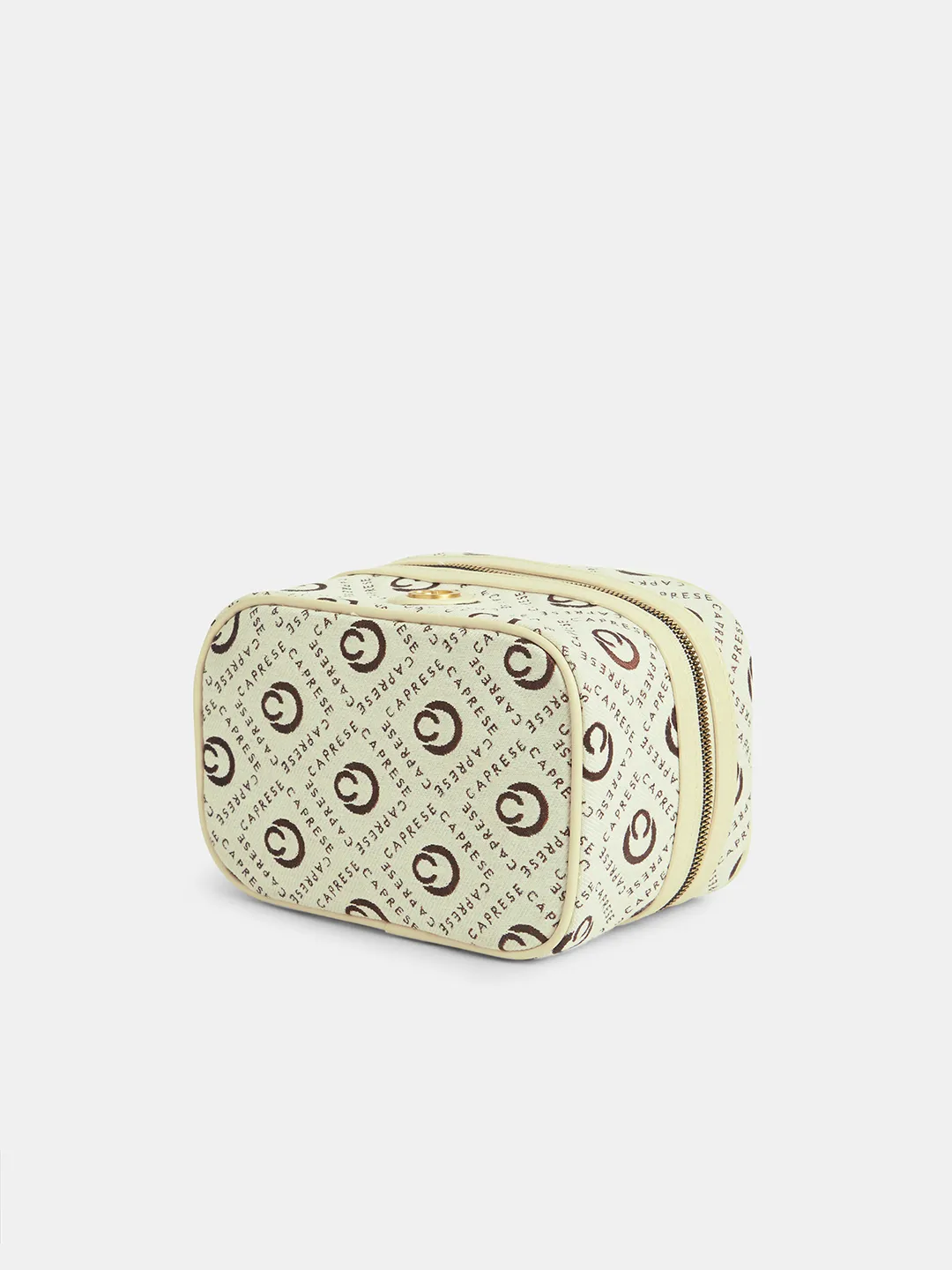 Caprese Florida Small Beige Vanity Bag - Image 5