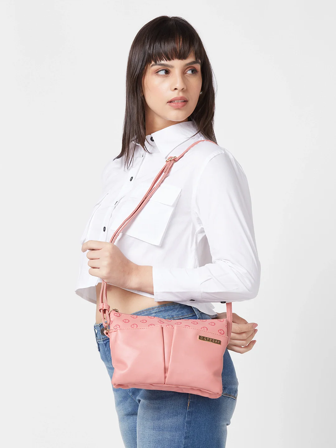 Caprese Freya Large Mellow Rose Sling Bag - Image 10
