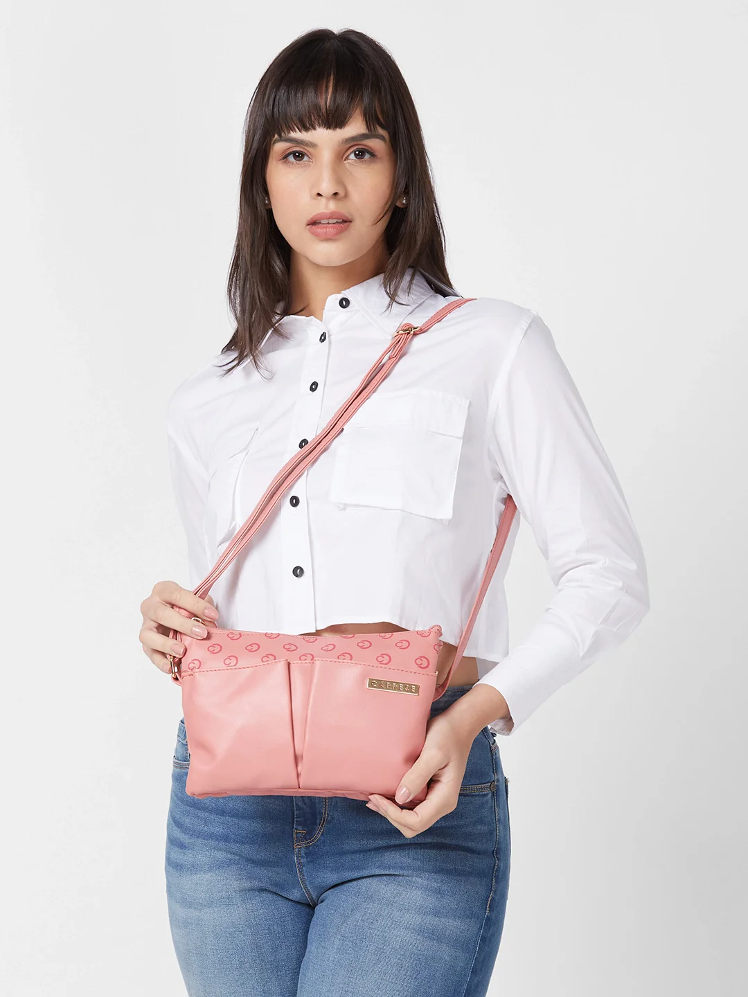 Caprese Freya Large Mellow Rose Sling Bag - Image 11