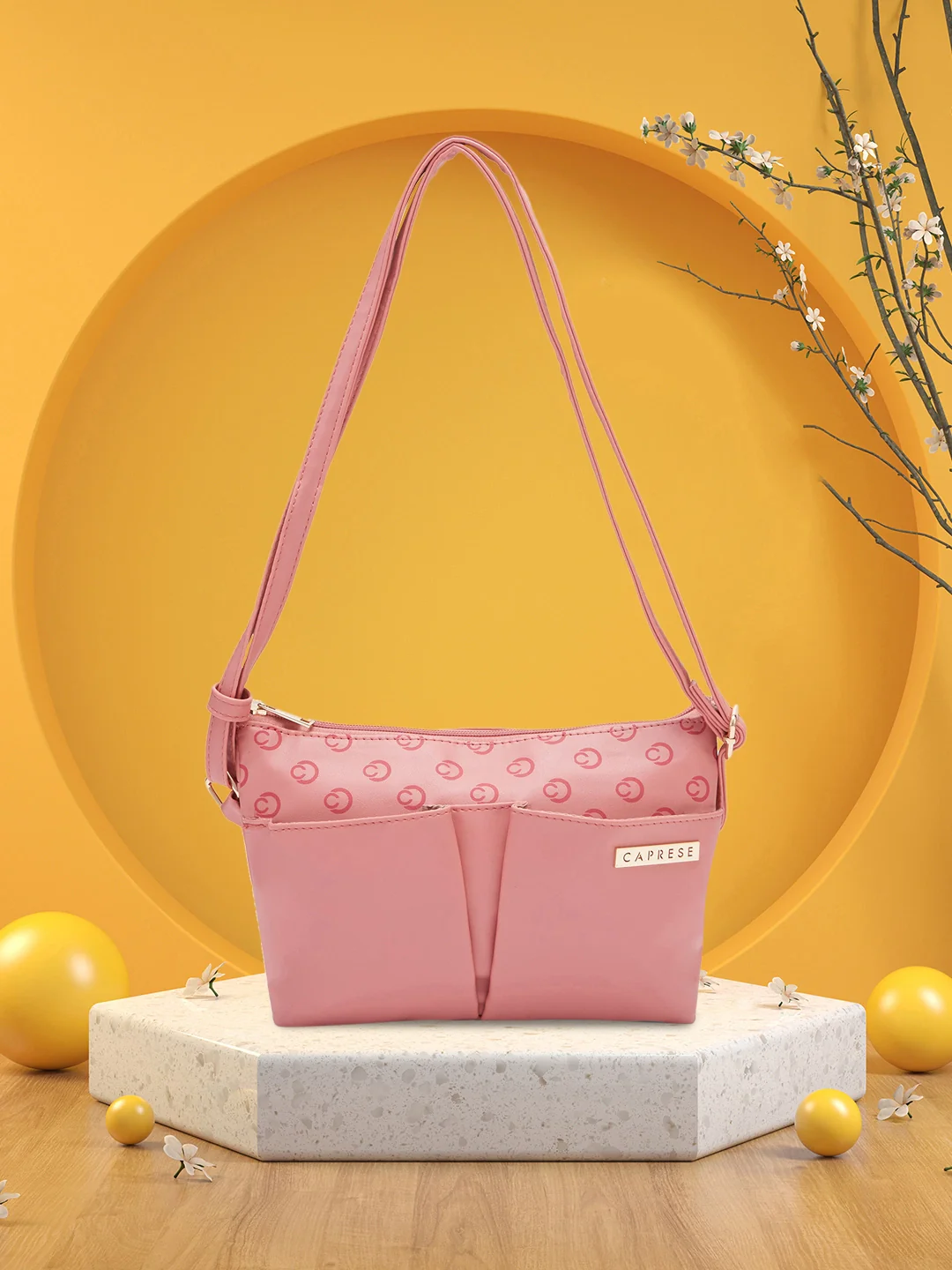 Caprese Freya Large Mellow Rose Sling Bag - Image 2