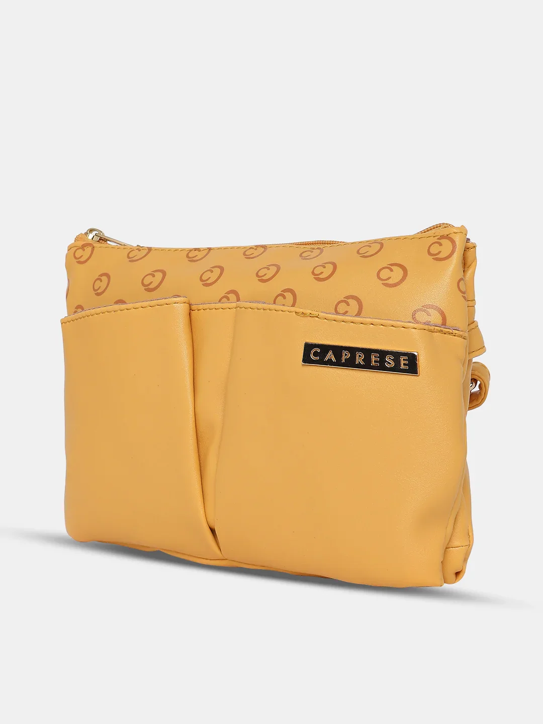 Caprese Freya Large Yellow Sling Bag - Image 5