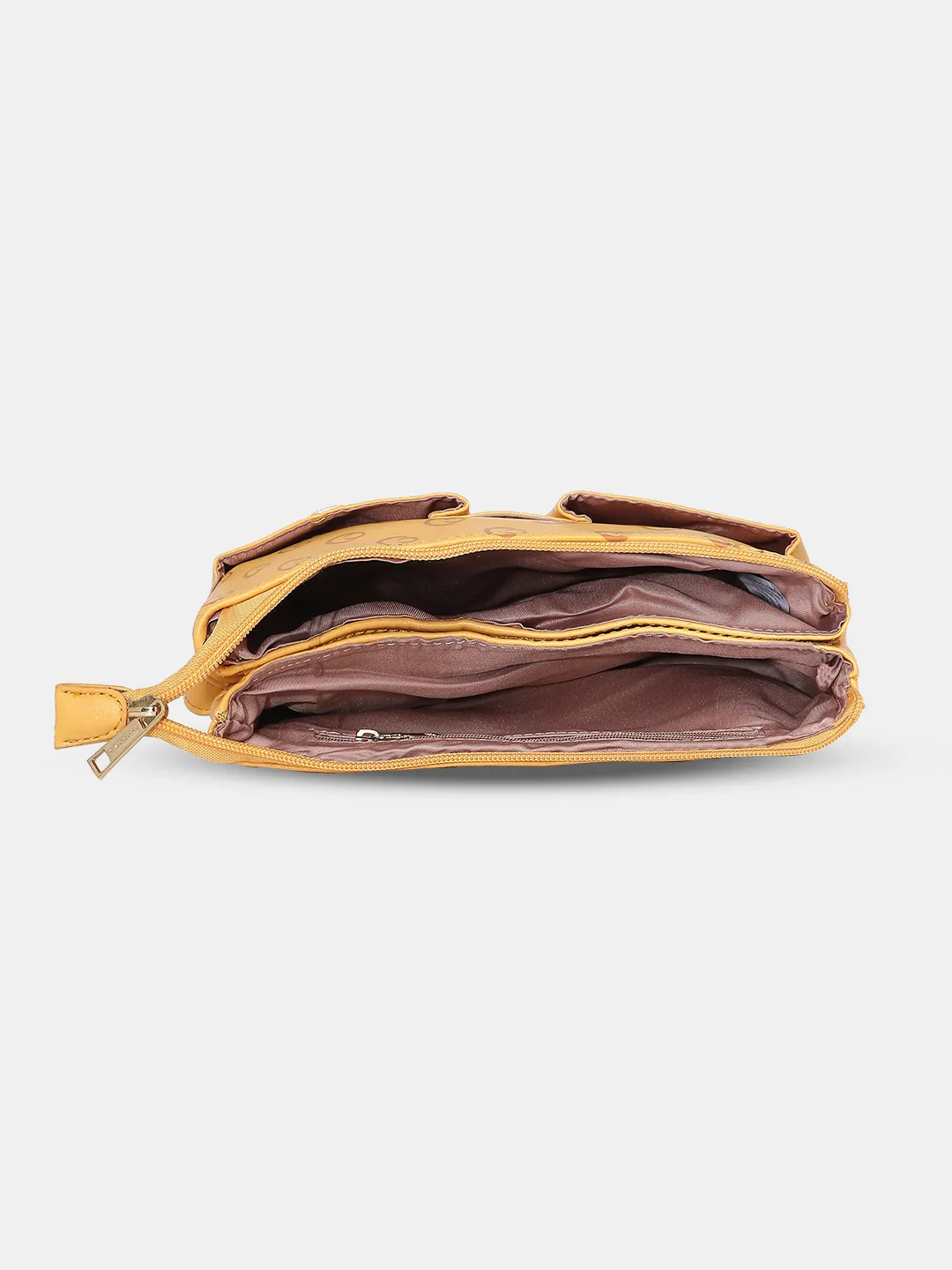 Caprese Freya Large Yellow Sling Bag - Image 9